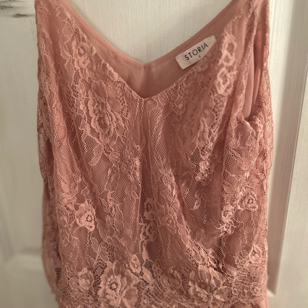 Storia Blush Lace Blouse